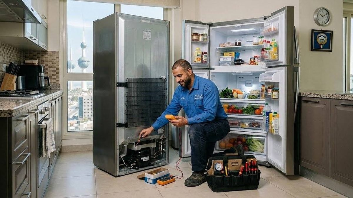 فني ثلاجتك يصلح ثلاجة في منزل بالكويت